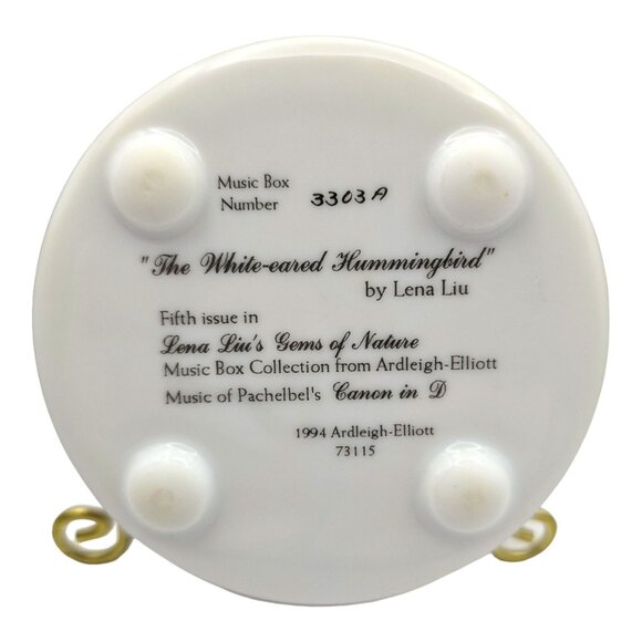 White-Eared Hummingbird Music Box Lena Liu Ardleigh-Elliott Pachelbel's Canon D - Picture 4 of 13